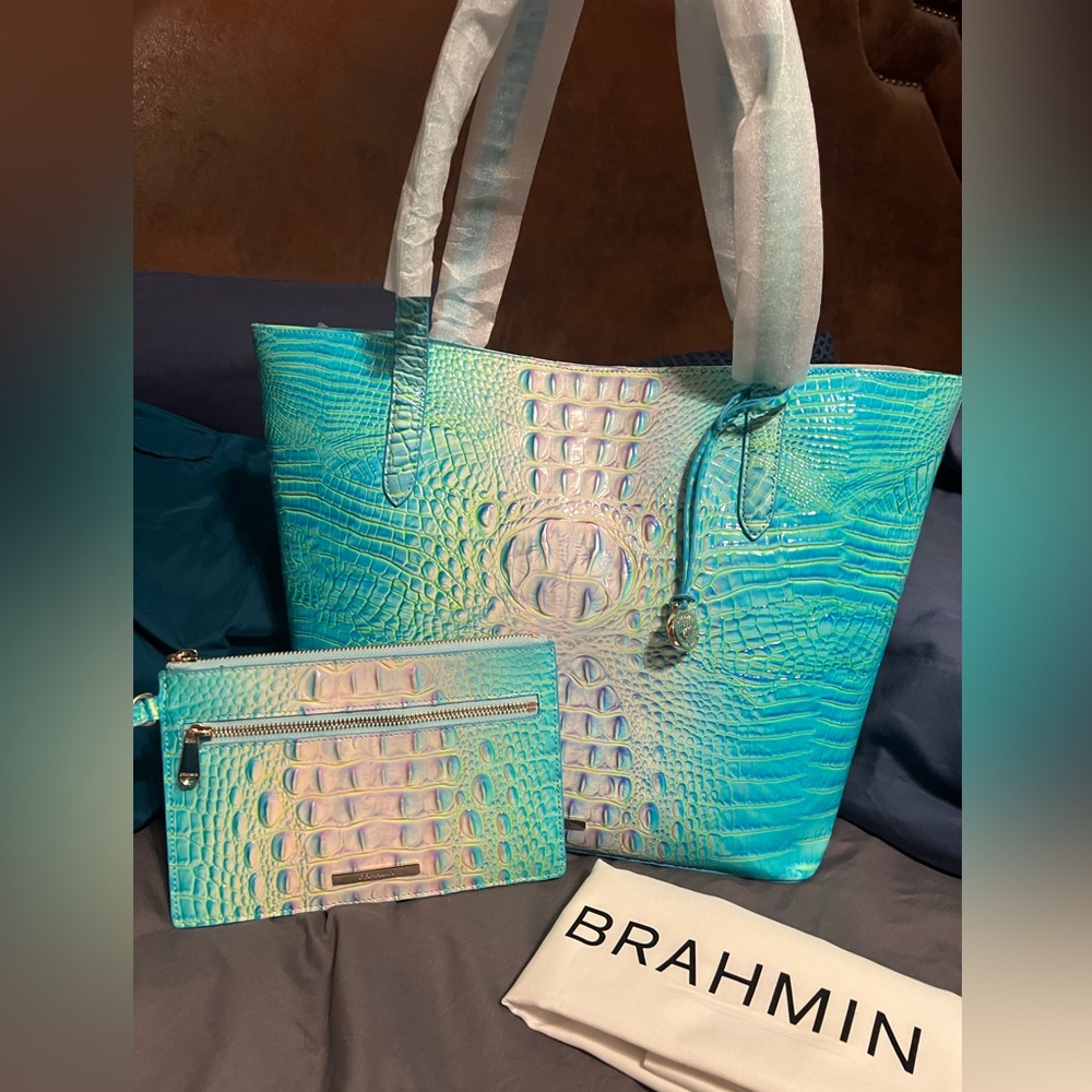 Brahmin cotton candy Brooke tote